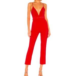 NBD Reagan Jumpsuit Red - XS - Worn once
